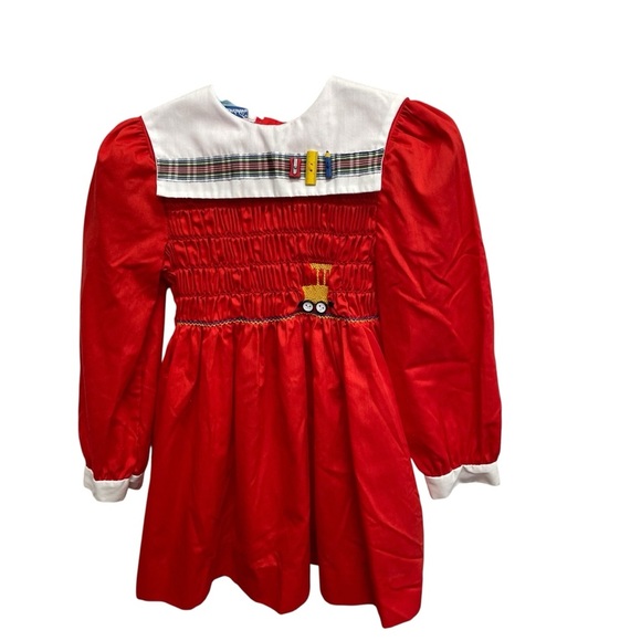 Polly Flinders Other - Polly Flinders girls smocked school dress red toddler size 5